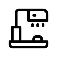 desk lamp icon. line icon for your website, mobile, presentation, and logo design. vector