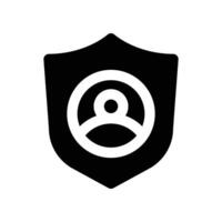 employee protection icon. glyph icon for your website, mobile, presentation, and logo design. vector