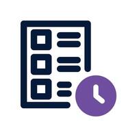 deadline icon. mixed icon for your website, mobile, presentation, and logo design. vector