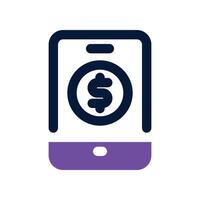 mobile banking icon. mixed icon for your website, mobile, presentation, and logo design. vector