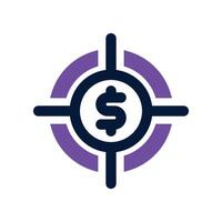 target income icon. mixed icon for your website, mobile, presentation, and logo design. vector