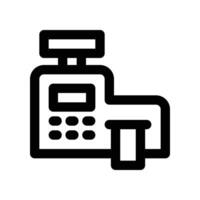 cashbox icon. line icon for your website, mobile, presentation, and logo design. vector