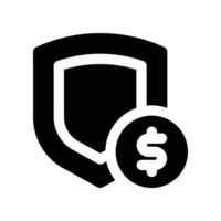 secure payment icon. glyph icon for your website, mobile, presentation, and logo design. vector