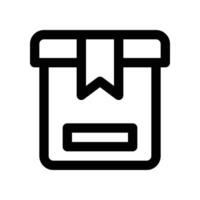 box icon. line icon for your website, mobile, presentation, and logo design. vector