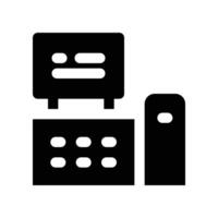 cash register icon. glyph icon for your website, mobile, presentation, and logo design. vector