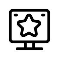 rating icon. line icon for your website, mobile, presentation, and logo design. vector