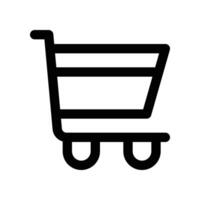 trolley icon. line icon for your website, mobile, presentation, and logo design. vector