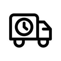 delivery icon. line icon for your website, mobile, presentation, and logo design. vector