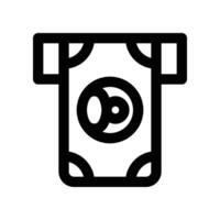 atm icon. line icon for your website, mobile, presentation, and logo design. vector
