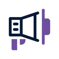 megaphone icon. dual tone icon for your website, mobile, presentation, and logo design. vector