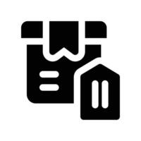 set price icon. glyph icon for your website, mobile, presentation, and logo design. vector