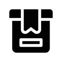 box icon. glyph icon for your website, mobile, presentation, and logo design. vector