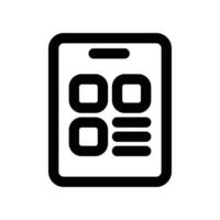 qr código icono. línea icono para tu sitio web, móvil, presentación, y logo diseño. vector