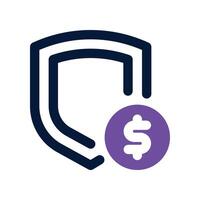 secure payment icon. dual tone icon for your website, mobile, presentation, and logo design. vector