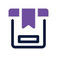 box icon. dual tone icon for your website, mobile, presentation, and logo design. vector