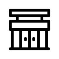 supermarket icon. line icon for your website, mobile, presentation, and logo design. vector