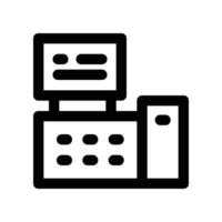 cash register icon. line icon for your website, mobile, presentation, and logo design. vector