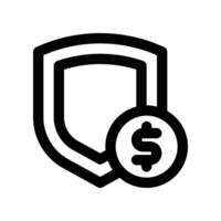 secure payment icon. line icon for your website, mobile, presentation, and logo design. vector