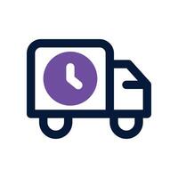 delivery icon. dual tone icon for your website, mobile, presentation, and logo design. vector