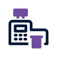 cashbox icon. dual tone icon for your website, mobile, presentation, and logo design. vector