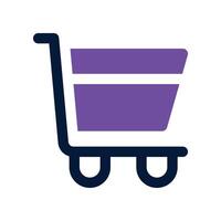 trolley icon. dual tone icon for your website, mobile, presentation, and logo design. vector