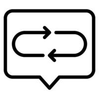 chat line icon vector