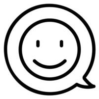 chat line icon vector