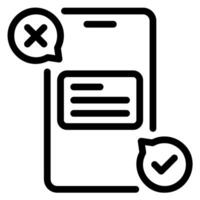 feedback loop line icon vector