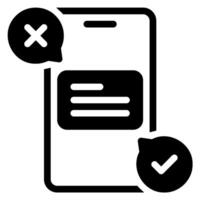 feedback loop glyph icon vector