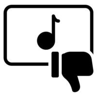 music glyph icon vector
