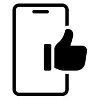 smartphone glyph icon vector