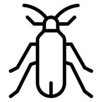 bugs line icon vector