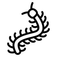 centipede line icon vector