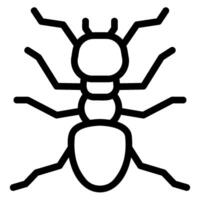 ant line icon vector