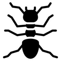 ant glyph icon vector