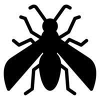 hornet glyph icon vector