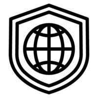 protection line icon vector