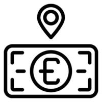 location line icon vector