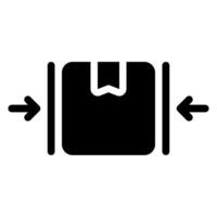 do not clamp glyph icon vector