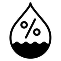 humidity glyph icon vector
