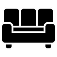 living room glyph icon vector