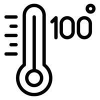 one hundred line icon vector