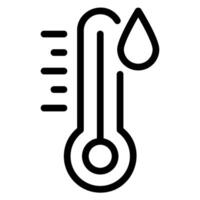 hot water line icon vector