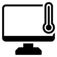 icono de glifo de computadora vector