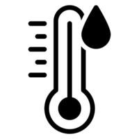 caliente agua glifo icono vector