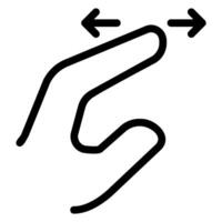 Spread line icon vector