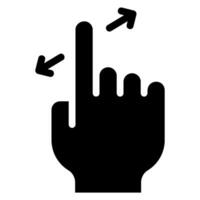 spread glyph icon vector
