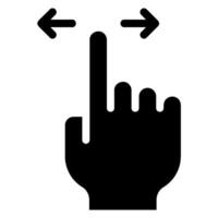 scroll glyph icon vector