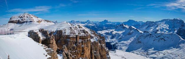 Ski resort in Dolomites, Italy photo