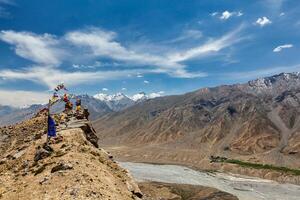 View of Spiti valley in Himalayas photo